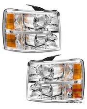 Headlight Assembly for 07-13 Chevy Silverado 1500/07-14 2500HD 3500HD OE Fit