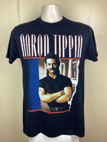 Vintage 1992 Aaron Tippin T-Shirt 90s Country Music Singer B 1990s vintage concert t-shirt, vintage, single stitch, B+ condition