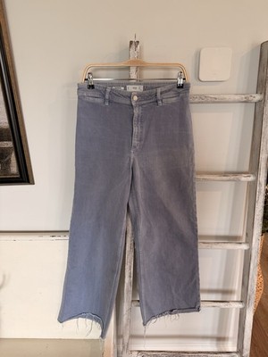 Mango Women's Catherine High Waist Jeans Wide Leg Size 8 EUC