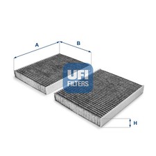 UFI Innenraumfilter 54.231.00 Aktivkohlefilter für BMW F10 F11 5er Touring 7er 1