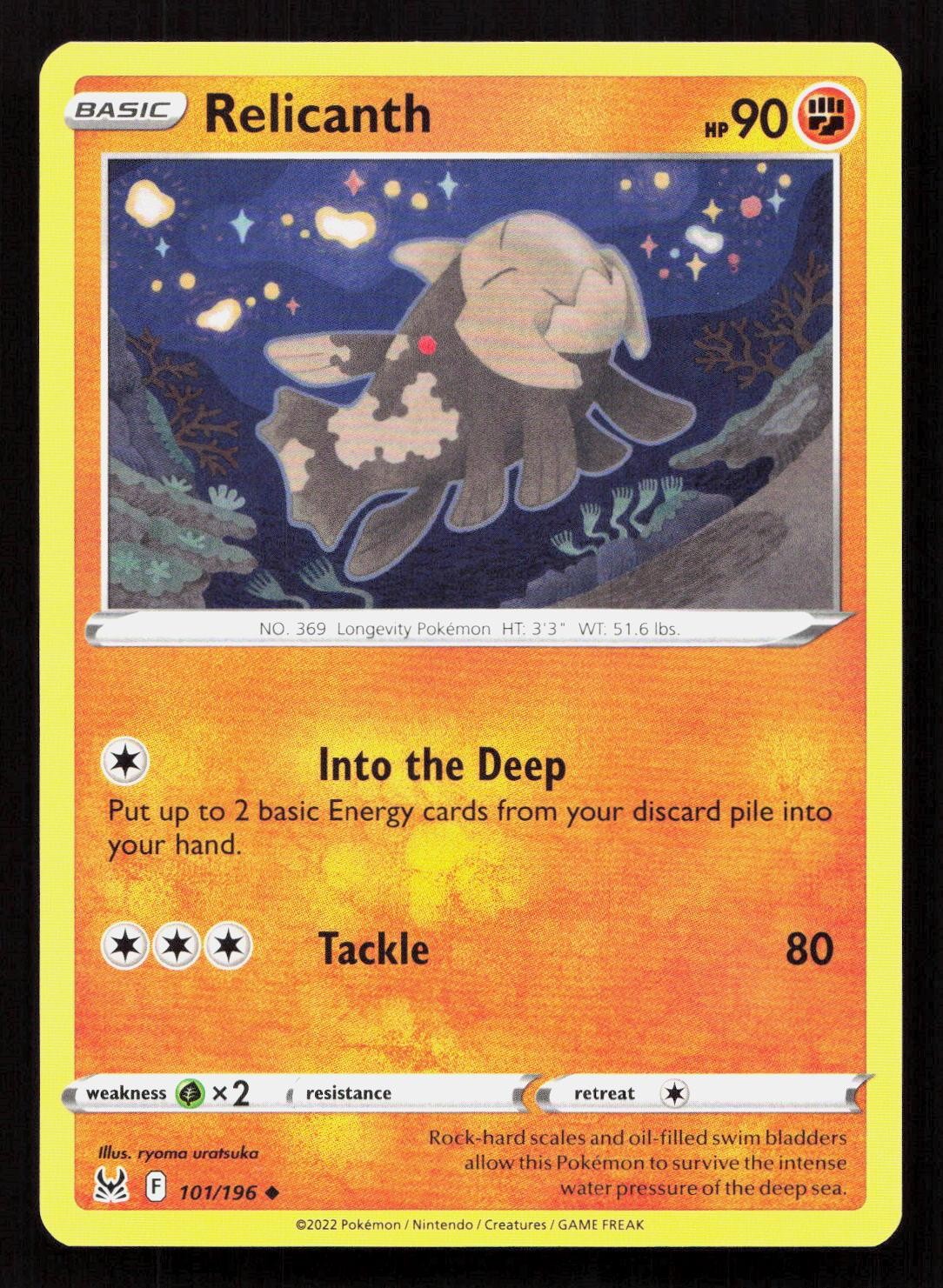 Pokemon RELICANTH 101/196 LOST ORIGIN