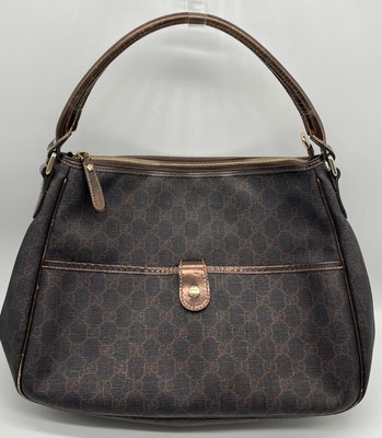 Gucci GG Monogram Leather Plus Joy Bronze Hobo Bag 