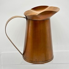 Vintage Copper Miniature Pitcher Jug Dollhouse Kitchen Decor 6" Tall