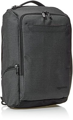 AMAZON BASICS SLIM CARRY ON LAPTOP TRAVEL OVERNIGHT BACKPACK - BLACK