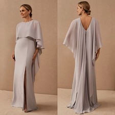 BHLDN Amsale Crane Crepe Formal Bridesmaid Mother of The Bride Dress Sz 14 ❤️🍄