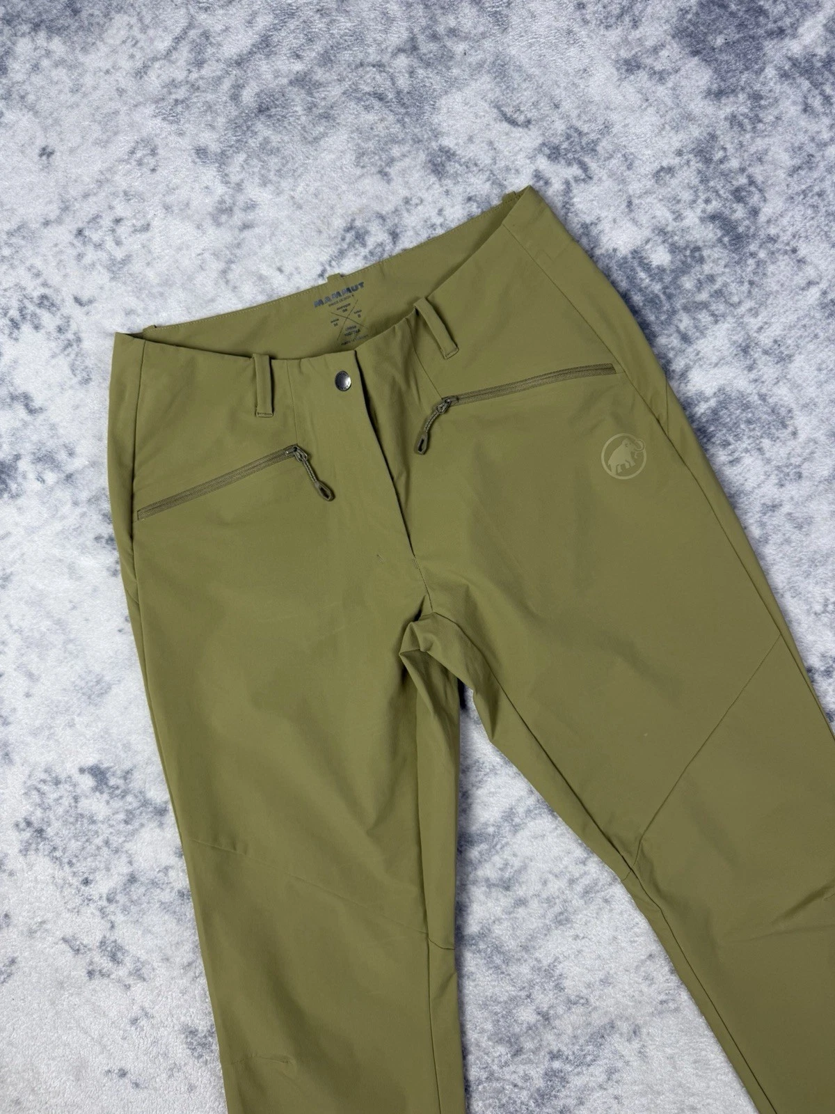 Mammut Macun Softshell Womens Outdoor Hiking Pants Trousers UK M /EU 38 Green