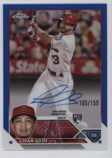 2023 Topps Chrome Rookie Blue Refractor 100/150 Livan Soto #RA-LSO Auto 0t2