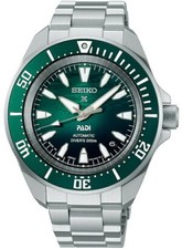 Image of Seiko Prospex Samurai PADI Edition SBDY135 Men's Diver Watch Emerald green NEW