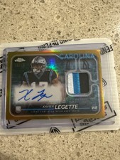 2024 Topps Chrome - Rookie Patch Autographs Xavier Legette #CPA-XL Gold...