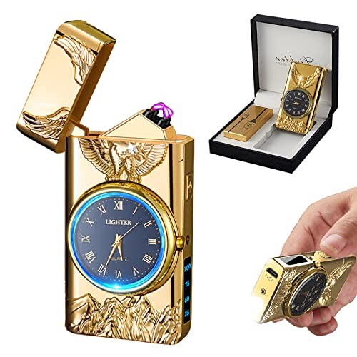 Watch Lighter, Electric Lighter, Dual Arc Plasma Lighter, US