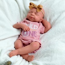 Lifelike Silicone Reborn Baby Doll 19" Floppy Newborn Pascale Girl Toy Gifts
