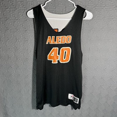Alleson Athletic Jesery Mens Size Small Aledo Bearcats Texas Black White Basket