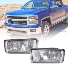 2007 2015 Chevy Silverado Tahoe Suburban Fog Lights Clear Lens Direct Replace...
