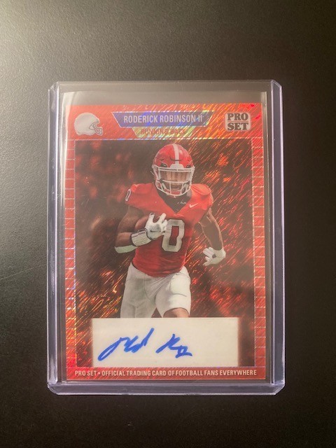 2024 Leaf Collective Roderick Robinson II Orange Shimmer Auto /10 RC #89A-RR2
