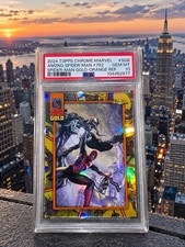 Topps 2024 Topps Chrome Marvel Spider-Man SG8 Gold-Orange Refractor PSA 10 /25