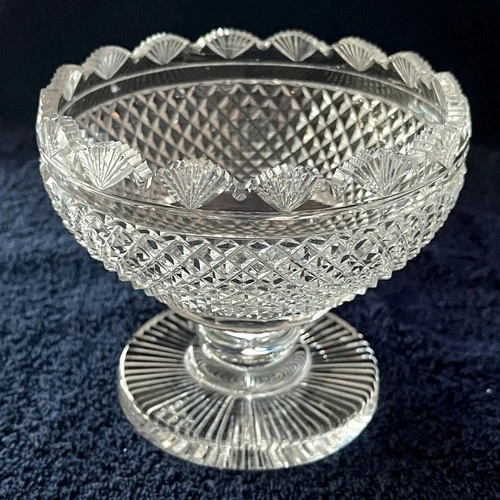 Waterford VTG Alana Cut Crystal (1968) Footed Fruit Bowl Made In Ireland