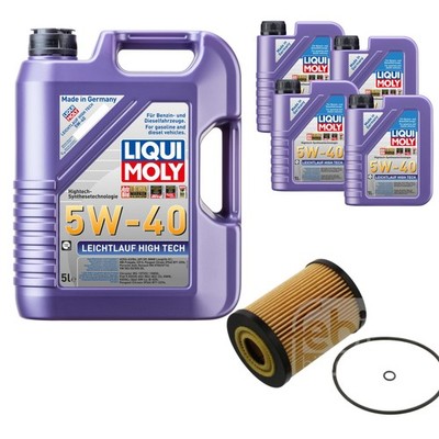 FEBI BILSTEIN Ölfilter 9L LIQUI MOLY 5W-40 Leichtlauf High Tech für Mercedes GLE