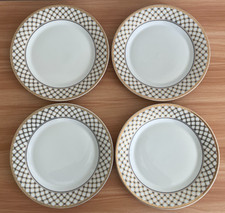 Set of 4 Lorren Home Trends "Annabelle" T.L. Limoges Porcelain Dinner Plates