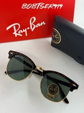 Ray-Ban RB3016 Clubmaster Tortoise Green G15 Lens 51mm Unisex Sunglasses
