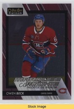 2023-24 O-Pee-Chee Platinum Marquee Rookies Matte Pink Owen Beck #225 READ sq1