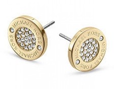 Plated Heritage Stud Earrings Mk, Silver , Gold , Rose Gold ，new