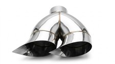 5 To Dual 6 Tear Drop Diesel Exhaust Tip Pipe Polished Stainless Steel 5 To Dual 6 Tear Drop Diesel Exhaust Tip Pipe Polished Stainless Steel