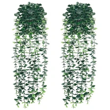 Artificial Hanging Eucalyptus Plants，Fake Plants Eucalyptus Small Decor Faux ...