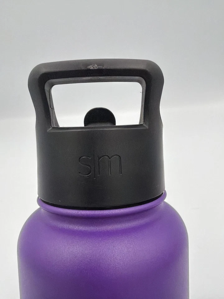 Garrafa de água isolada NFL Minnesota Vikings roxa com alça e logotipo 32 oz NOVA - Imagem 2 de 4