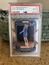 CHET HOLMGREN ROOKIE 2022 PRIZM MONOPOLY PSA 10 OKLAHOMA CITY THUNDER NBA CHAMP