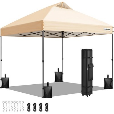 10x10ft Pop Up Canopy Tent One Push Portable Outdoor Shelter Heavy Duty Tent