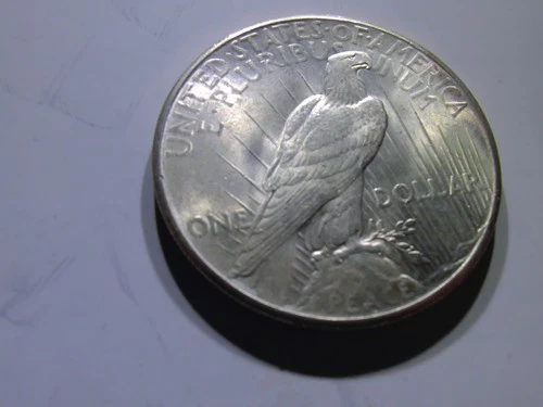 1927 peace dollar, very nice unc