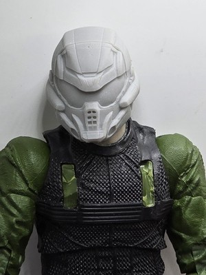 3d Print ECO WARRIOR HEAD 1:10 7'' SELECT DC MULTIVERSE SCALE
