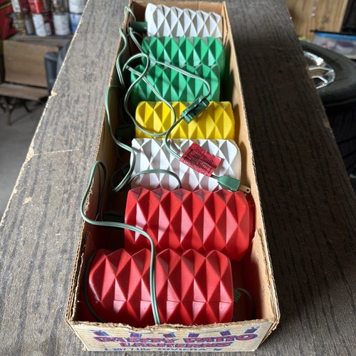 Party Patio Lanterns Lidco Camping Tiki Bar Light String Blow Mold NEW Old Stock