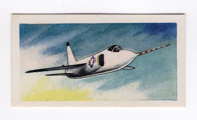 Halpin s Aircraft of the World trade card - USAF Grumman F11F-1 Tiger