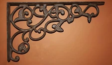 1-LARGE SHELF BRACKETS,Home And Garden Decor,Storage Solutions,Leafy Design,B-14