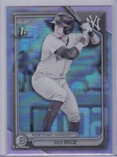 2024 BOWMAN CHROME PROSPECTS PEARL REFRACTOR #BCP186 BEN RICE   MINT