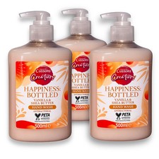CUSSONS CREATIONS HAPPINESS BOTTLED, VANILLA & SHEA BUTTER HANDWASH  3x 500ml 5.73 per litre