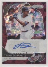 2020 Panini Prizm Rookie Burgundy Cracked Ice 5/25 Travis Demeritte Auto 0b2