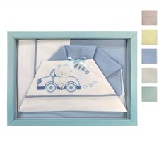 Ensemble De Poussette Pour Nouveau-Né Piccole Emozioni 3 Pièces En Coton 2516