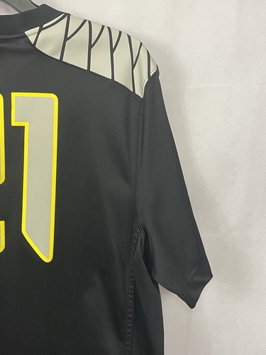 Nike Oregon Ducks Football Jersey #21 DeJuan Riggs Men’s Size XXL 2XL Black - Picture 20 of 22