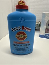 Gold Bond Maximum Strength Medicated Foot Powder Original Formula WITH TALC 10oz