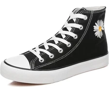 Womens Canvas Sneakers High Top Lace ups Casual Walking Shoes us 11