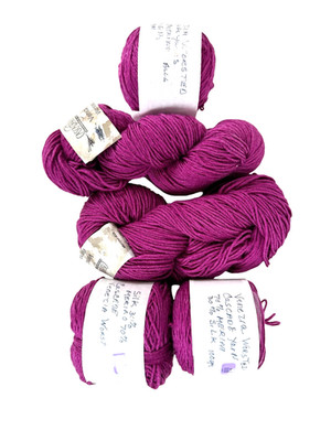 Cascade Yarns Lot of 5 x 100 gm Venezia Worsted Merino Wool Silk Color 175 Pink