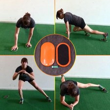 1 Pair Gliders Slide Discs Core Sliders AB Workout Gym Exercise Training Fitness