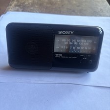 Sony ICF-350W 2 Band FM/AM Portable Receiver Tested and Works