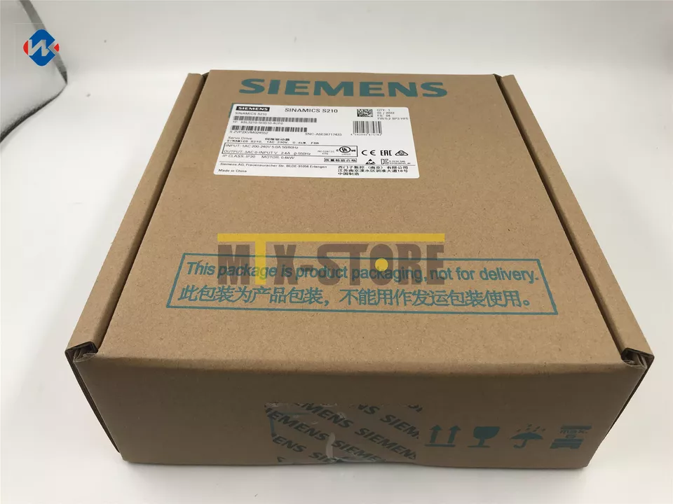 1 Stück Neu Siemens 6SL3210-5HB10-4UF0, SINAMICS S210, Servoumrichter
