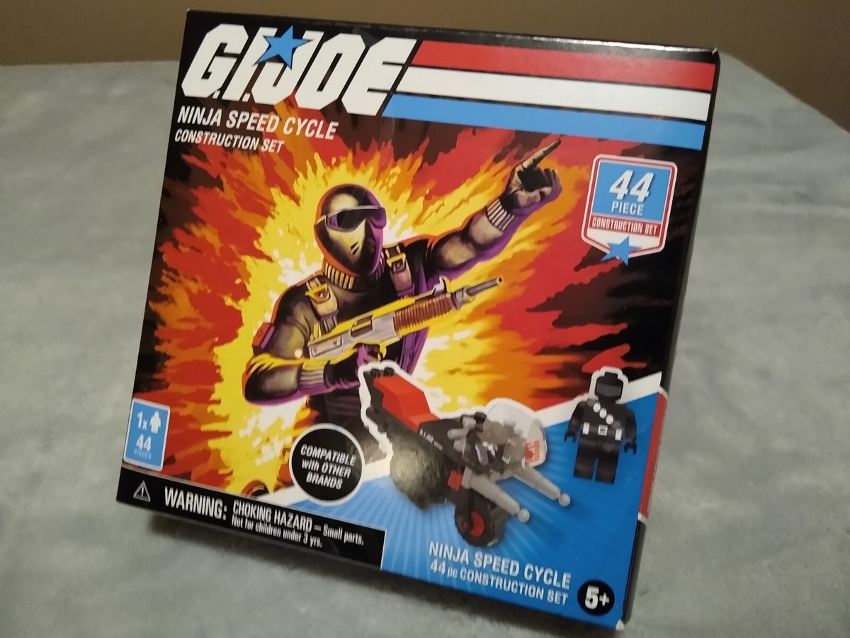 G.I. Joe NEW Snake Eyes Ninja Speed Cycle 44 Piece