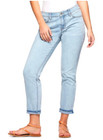 SV Bagi Light Wash Blue Paramint Mid Rise Boyfriend Tapered Straight Jeans 0S — photo 2