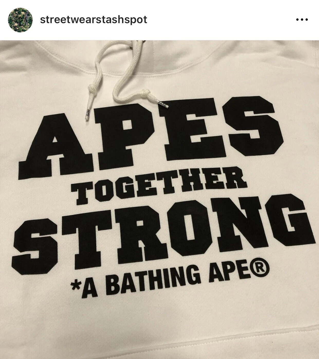 A BATHING APE (BAPE) Felpa con cappuccio maglione forte A Bathing Ape Bape Apes Together taglia media