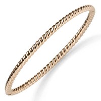 Kordel Armreif Armband Armschmuck Aus 585 Gold Rotgold 3,5Mm Breit, GläNzend
